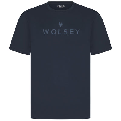 Logo Print Mercerised T-Shirt Navy - SU24
