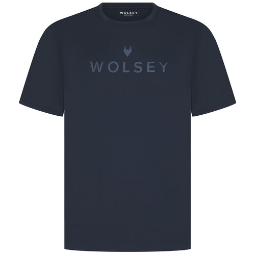 Logo Print Mercerised T-Shirt Navy - SU24