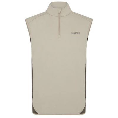 Quarter Zip Tech Vest Greige - 2025