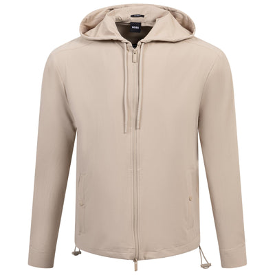 Olson Full Zip Hoodie Light Beige - SS25