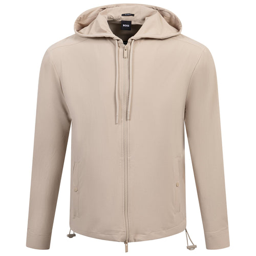 Olson Full Zip Hoodie Light Beige - SS25