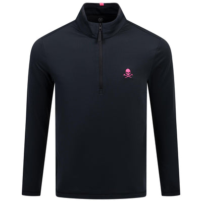 S&T TG X Highlight Brushed Back Tech Quarter Zip Mid Layer Onyx - SS25