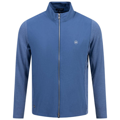 Solstice Performance Hybrid Full Zip Jacket Ocean Blue - SS25