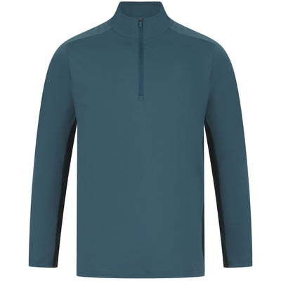 In Motion LS Panel Quarter Zip Mid Layer Blue - SU24