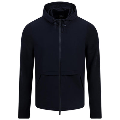 Brian Full Zip Softshell Hooded Jacket Dark Blue - SS25