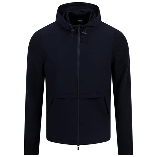 Brian Full Zip Softshell Hooded Jacket Dark Blue - SS25