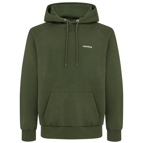 Organic Knitted Cotton Logo Hoodie Green - 2025